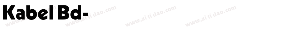 Kabel Bd字体转换